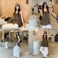 ราคา เสื้อชั้นในสตรี พิมพ์ลายเสือดาว vintage สำหรับหน้าร้อน ออกแบบมาให้สวมใส่ง่ายในสไตล์อเมริกันแบบหลวม ๆ (43410438105)