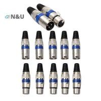 ราคา N U 10 ชิ้น XLR 3Pin ชายหญิง MIC Jack Plug ไมโครโฟนเสียงขั้วต่อสายไฟ (47651352768)