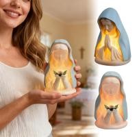 ราคา โคมไฟตั้งโต๊ะVirgin Mary แสงอบอุ่น สำหรับการประดับตกแต่งวันคริสต์มาสและบูชาแม่พระ (28943290026)