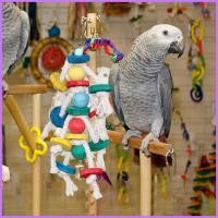 ราคา ของเล่นกรงนก ของเล่นเคี้ยวนกธรรมชาติหลากสีบล็อกเคี้ยวนกแก้วพร้อมตะขอโลหะสําหรับขนาดเล็กและสุภาพเวอร์ (41325043884)