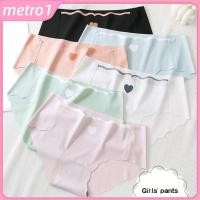 ราคา กางเกงชั้นในผ้าไหมน้ำแข็งเอวกลางสำหรับผู้หญิง ลาย Love บางเฉียบ ไร้ตะเข็บ เป้าผ้าฝ้าย metro1 (57100242289)