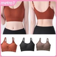 ราคา เสื้อชั้นในแบบมีโครงแบบญี่ปุ่นไร้รอยต่อ มีสายปรับระดับได้ เสื้อชั้นในแบบรัดรูปสีพื้น สายเดี่ยวปรับได้ เสื้อชั้นในแบบสปอร์ตไร้โครงสำหรับผู้หญิง metro1 (56950751317)