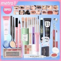 ราคา 2025 ชุด 30 ชิ้น Lameila BB Cream คอนซีลเลอร์ก่อนแต่งหน้า แป้งฝุ่น อายแชโดว์ ขนตาปลอม มาสคาร่า อายไลเนอร์ ดินสอเขียนคิ้ว ไฮไลท์ คอนทัวร์หน้า แป้งฝุ่น บลัชเชอร์ ลิปสติก อายแชโดว์ metro1 (48950947429)