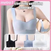 ราคา เสื้อชั้นในแบบสปอร์ตบราผ้าไหมน้ำแข็งสำหรับผู้หญิง ดีไซน์ไร้สายไร้รอยต่อ แผ่นรองหน้าอกแบบถอดได้ เสื้อชั้นในแบบดันทรงสำหรับโยคะและยิม metro1 (48850667875)