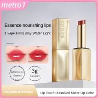 ราคา ลิปสติกสีแดงเนื้อแมทท์กันน้ำติดทนนาน 24 ชั่วโมง ลิปทินท์สีกุหลาบเนื้อกำมะหยี่ เครื่องสำอางสำหรับผู้หญิง ถ้วยกันติด metro1 (43725679571)