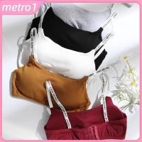 ราคา เสื้อชั้นในแบบคอวีผ้าคอตตอนแฟชั่นสำหรับเด็กผู้หญิง 10 16 ปี สายเดี่ยวลายตัวอักษร เสื้อกล้ามกระชับผิว เสื้อชั้นในแบบสปอร์ตสำหรับนักเรียน เสื้อชั้นในแบบทูบ metro1 (42925891905)