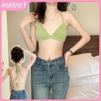 ราคา เสื้อชั้นในแบบสามเหลี่ยมวีลึกสวมใส่สบาย เสื้อชั้นในไร้ตะเข็บระบายอากาศสำหรับผู้หญิง เสื้อชั้นในแบบเซ็กซี่ด้านหลังและเสื้อกล้ามแบบเว้าลึกสำหรับใส่ในชีวิตประจำวัน metro1 (42776051974)