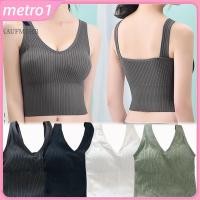 ราคา เสื้อชั้นในแบบ Cami สำหรับผู้หญิง มีแผ่นรองหน้าอกทั้งด้านในและด้านนอก ไม่มีโครงเหล็ก สายรัดเสื้อชั้นในแบบไม่มีโครง เสื้อชั้นในแบบไม่มีโครง เสื้อชั้นในแบบบาง คอวี บราเล็ตต์ สำหรับผู้หญิง metro1 (483504