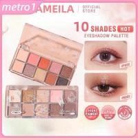 ราคา Lameila พาเลทอายแชโดว์กลิตเตอร์ 10 สี โทนสีลูกกวาด เนื้อแมทท์ กันน้ำ กันเหงื่อ ติดทนนาน อายแชโดว์เนื้อนู้ด เครื่องสำอางสำหรับทุกวัน ความงาม metro1 (27343252870)