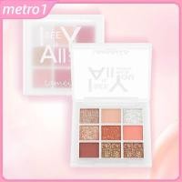 ราคา อายแชโดว์เกาหลี 9 สี กันน้ำ อายแชโดว์เนื้อแมท กลิตเตอร์ พาเลทอายแชโดว์เนื้อนุ่ม ติดทนนาน อายแชโดว์กลิตเตอร์แฟรี่ แต่งตา เครื่องสำอางสำหรับเดินทางทุกวัน สีเอิร์ธโทน ผู้หญิง metro1 (45200553921)