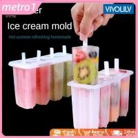 ราคา พิมพ์ทำไอศกรีม 4 ชิ้น DIY พร้อมฝาปิด กล่องไอศกรีมวัสดุ PP แม่พิมพ์ไอศกรีมโฮมเมดน่ารักสำหรับเด็ก เครื่องครัว ช่องแช่แข็ง ตู้เย็น metro1 (56000310588)