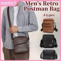 ราคา 4 ประเภท กระเป๋าสะพายข้างหนัง PU สไตล์บุรุษคลาสสิกคุณภาพสูงสำหรับผู้ชาย กระเป๋าสะพายข้างผู้ชายแบบหลายช่อง กระเป๋าอเนกประสงค์ metro1 (52300067641)