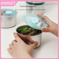 ราคา กล่องถนอมอาหารขายดีขนาด 500 มล ชามถนอมอาหารสแตนเลส กล่องถนอมอาหารแช่เย็น ผลไม้ และผัก พร้อมฝาปิด ชุดอาหารทรงกลม metro1 (44550688877)