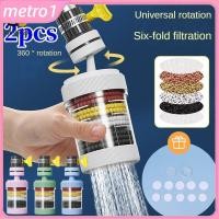 ราคา เครื่องกรองน้ำ 2 ชิ้น หมุนได้ 360 กรองก๊อกน้ำสำหรับใช้ในครัวเรือน 6 ชั้น กรองก๊อกน้ำอเนกประสงค์ อุปกรณ์ครัว metro1 (46850133422)