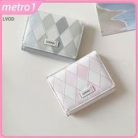 ราคา กระเป๋าสตางค์ลายสก็อตสีฟ้า Goodnight Market Haiyan สไตล์เรียบง่าย สไตล์เกาหลี อเนกประสงค์ กระเป๋าสตางค์นักเรียน Zero Bag metro1 (29892569937)