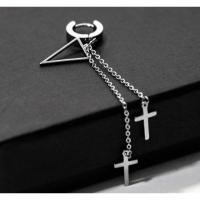 ราคา ต่างหูห้อยยาว ต่างหูกางเขน ต่างหูแฟชั่นเกาหลี จิวหูสวยๆ จิวหูไม้กางเขน ต่างหูแฟชั่นเกาหลี (2175053907)