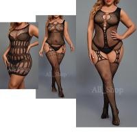 ราคา ชุดเดรสสีดำ ผ้ายืดลูกไม้ เสื้อเดรสผู้หญิง ชุดเดรสคนอ้วน (23359495297)