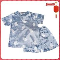 ราคา M 2XL ราคาต่ำสุด ชุดนอนคอวีสตรีฤดูร้อน มีลายการ์ตูนให้เลือกมากมาย ชุดนอนผ้าซาติน กางเกง เสื้อ Women s pajamas (42626350802)