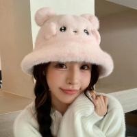ราคา BEINIAN หมวกหมีหญิงน่ารัก หวานลดอายุ ออกแบบสำหรับหัวใหญ่ อุ่นในฤดูหนาว (41923116309)