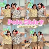 ราคา เสื้อเชิ้ตคอปกสาวอวบ ลายน้องเมล่อน (24530995549)