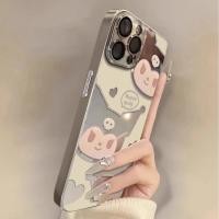 ราคา เคสกระจกโลหะเหลวป้องกันการตกหล่นสำหรับ iPhone 11 12 13 14 15 16 Pro Max 7 8 Plus 14 15 Plus XS X XR XS Max ลายหัวใจ Kuromi เคสโทรศัพท์อนิเมะ Sanrio (40052272497)