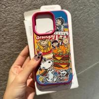 ราคา เคสหนังสำหรับ iPhone 16 Pro Max 15 11 14 XR 13 12 Pro Max 8 7 6 6S Plus X Xs Max Se 2020 13 12 11 เคสยางนุ่มสัมผัสหนัง เคสโทรศัพท์กันกระแทกสีสันสดใส เคสกันกระแทกแบบด้าน รูใหญ่ ระบายความร้อน อนิเมะ Ins