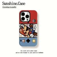 ราคา ฟิล์มเคสโทรศัพท์ซิลิโคนเคลือบด้านสองชั้นแบบสองในหนึ่ง เข้ากันได้กับ iPhone 14 15 16 Pro Max 14 15 Plus 7 Plus 8 Plus โทรศัพท์ 11 12 13 Pro Max iPhone 11 12 13 Pro 7 Plus 8 Plus Apple XS Max มาริโอแบบถ