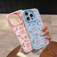 ราคา แฟชั่นลายดอกไม้สีชมพู Jelly 2 in 1 เคสโทรศัพท์สําหรับ OPPO A15 A15S A16K A16E A18 A38 A40 A57 A57E A57S A60 A77 Soft TPU กันกระแทกสามารถถือภาพปกหลังปลอก (54451032646)