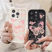 ราคา Fast shipping สําหรับ Huawei Nova 5t 6se 7i Huawei Y6P Y7A Y7 Y9 Prime Y7 Pro 2019 Starry Glittering น่ารักสีชมพูผีเสื้อ TPU เคสโทรศัพท์ (27850407100)