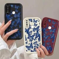 ราคา สําหรับvivo 1901 1902 1904 1906 1915 1940 V1901A V1934A V1941A V2026 V2033 V2027 V2032 V2028 V2029 V2037 V2065 Charming Blueผีเสื้อกันกระแทกเคสโทรศัพท์ (24381869753)