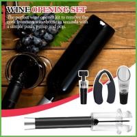ราคา ปั๊มแรงดันอากาศที่เปิดขวดที่เปิดขวดไวน์แบบใช้ซ้ําได้พร้อมเครื่องตัดฟอยล์เครื่องเติมอากาศ Pourer จุกสูญญากาศ dyrfth (48001078960)