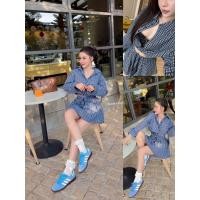 ราคา GOODLUCKSHOP GLS 22843 เซตผ้าลายสก็อต กระโปรงมีซับด้านในเป็นกางเกงผ้าในตัว เชิ้ตทรงโอเวอร์ไซส์จั๊มเอว ผ้าลายสก็อต (44301473113)