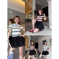 ราคา NEW 54080 set 2 ชิ้น เสื้อไหมพรม กระโปรงบอลลูน ซับในกางเกง (43273973686)
