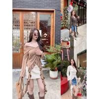 ราคา SHEENY SN 10694 เสื้อลูกไม้แขนยาวคอวี ผ้ายืดได้ สาวอวบ ใส่ได้ค่ะ จะใส่เปิดไหล่ แหวกๆหรือจะใส่คอปกติได้เลยค่า (43160562492)