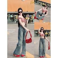 ราคา SIRINAN STUDIO SRN 9411 JEANS กางเกงยีนส์รุ่นใหม่ ทรงกระบอก เนื้อยีนส์หนานุ่ม (41512840185)