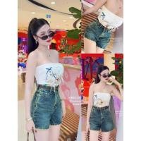 ราคา SIRINAN STUDIO SRN 9810 1 JEANS กางเกงยีนส์รุ่นใหม่ ขาสั้นเอวสูง เนื้อยีนส์หนานุ่ม (29340420816)