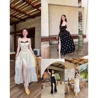 ราคา GOODLUCKSHOP GLS 5818 เดรสยาว ดีเทลเก๋เก๋ สายปรับความยาวได้ กระโปรงระบายชั้นไล่ความยาว แหวกผ่าหน้า ทรงสวยมากกก (29330191438)