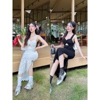 ราคา GOODLUCKSHOP GLS 6436 เดรสรุ่นขายดี คัดติ้งสวย รอบนี้เปลี่ยนผ้านะคะ ผ้าลูกไม้ยืดเหมือนเดิม ผ้าเนื้อนุ่มมีน้ำหนัก (28565150976)