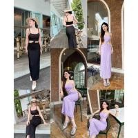 ราคา GOODLUCKSHOP GLS 328 เดรสสายเดี่ยวทรงเก๋เก๋ ดีเทลชุดผูกปมเว้าช่วงเอว ด้านหลังสม็อคเพิ่มความเข้ารูปช่วงอก (28115385756)