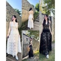 ราคา GOODLUCKSHOP GLS 5470 เดรสยาวผ้าลูกไม้ยืด ลุคนี้ดูสวยแพงมากก ทรงผูกคอโชว์หลัง เดรสผ้าลูกไม้ ผ้าลูกไม้ ผ้าลูกไม้ยืด (26215131809)