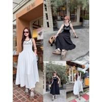 ราคา NEW 57487 ชุดเดรสมาใหม่ค่า เนื้อผ้ายืด ยูนิโคล่ ยืดหนุ่นเนื้อนุ่ม มีซับใน (26185148878)