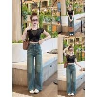 ราคา SIRINAN STUDIO SRN 9415 1 JEANS กางเกงยีนส์กระบอกใหญ่กึ่งกลาง เอวสูง ทรงสวยมาก (42413259214)