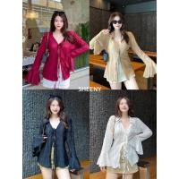ราคา SHEENY SN 5947 เสื้อผูกหน้างานใหม่ ใส่ง่าย ไม่ต้องรีด ชุดเที่ยวทะเล ชุดไปทะเล ชุดเที่ยวคาเฟ่ ชุดเที่ยวซัมเมอร์ (26328065353)