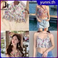 ราคา เสื้อกล้ามสายเดี่ยวลายดอกไม้สไตล์ฝรั่งเศส 1 2PC เสื้อกั๊ก ดีไซน์ฤดูร้อน ใส่ได้ทั้งภายในและภายนอก เสื้อ Yunni th (53251047308)