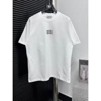 ราคา เสื้อยืดแขนสั้นคอกลม Miu Miu ลายวงกลมและตัวอักษร จากคอลเล็กชัน SS25 ผลิตจากผ้าฝ้ายแท้ สำหรับทั้งผู้ชายและผู้หญิง แบบฟรีไซส์ ทรงหลวมๆ (56551313905)