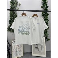 ราคา OFF WHITE Landscape Arrow เสื้อยืดผ้าฝ้ายแขนสั้นสำหรับทั้งผู้ชายและผู้หญิง ออกแบบทรงคลายหล่นไหล่ พิมพ์โลโก้รอบคอ ฤดูกาล 2025 (53451313944)