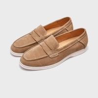 ราคา LP Penny Loafers ผู้ชายฤดูร้อน Slip On Old Money สไตล์อเนกประสงค์ Casual Soft Sole Lazy Shoes รองเท้าแตะหนังแท้ LP lp Loro Piana 2025 รุ่นใหม่ (40521033386)