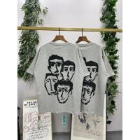 ราคา OFF WHITE Q Shaped Avatar พิมพ์โลโก้รอบคอ แขนสั้นแบบครึ่งแขน ทำจากผ้าฝ้ายแท้สำหรับผู้ชายและผู้หญิง ขนาดหลวม ลายใหม่ SS25 1YB (49951343695)