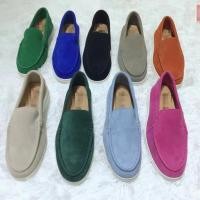 ราคา โรงงานสไตล์คู่รักรุ่นสูง LP Slip On รองเท้าลําลองพื้นนุ่มรองเท้าไม่มีส้นอเนกประสงค์ที่สะดวกสบาย LP lp Loro Piana Piana 2025 รุ่นใหม่ (27142078687)