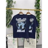 ราคา เสื้อยืด Off White กลับ Bull แขนสั้น พิมพ์โลโก้รอบคอ ผ้าฝ้าย สำหรับทั้งผู้ชายและผู้หญิง ไซส์ OS ไหล่ทรงดรอปเปอร์ (56201313893)